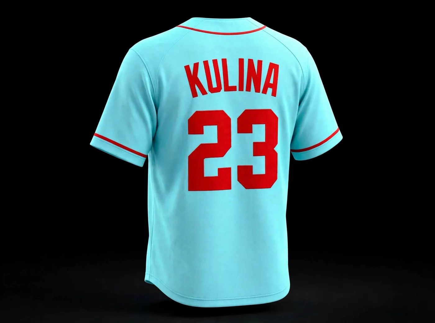 Specialty jersey, back, with name and number